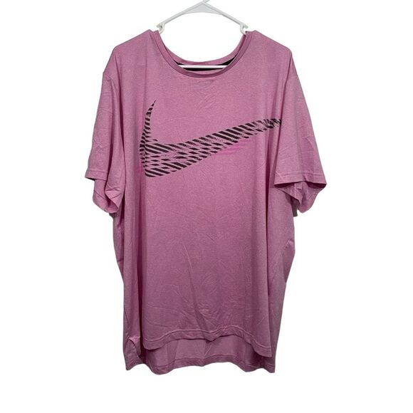 NWOT Nike Dri-Fit Pink Athletic Short Sleeve T-Shirt - Picture 1 of 4